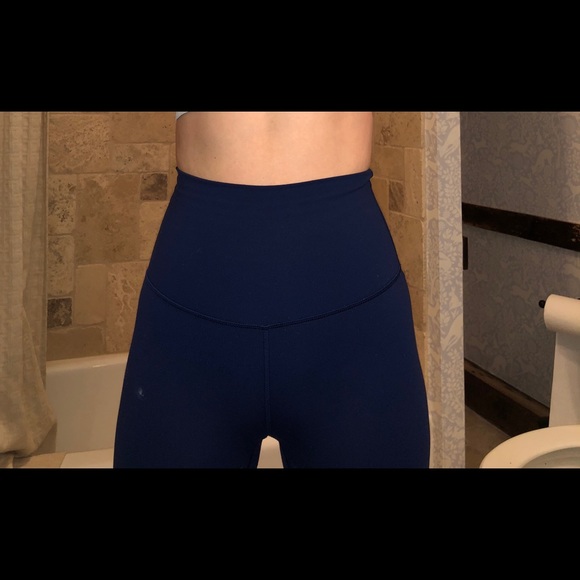 Navy Lululemon Leggings Full Length - Picture 4 of 5